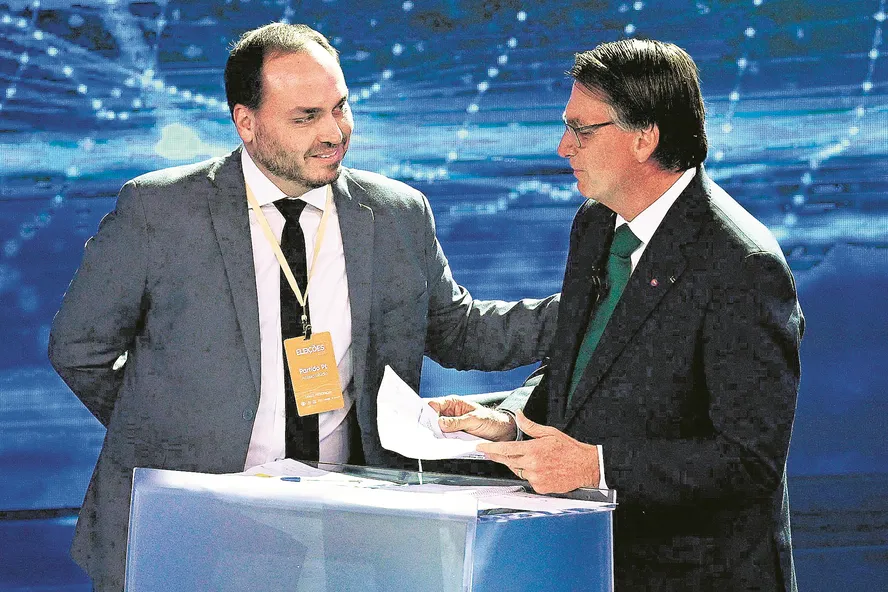 Carlos Bolsonaro e Bolsonaro