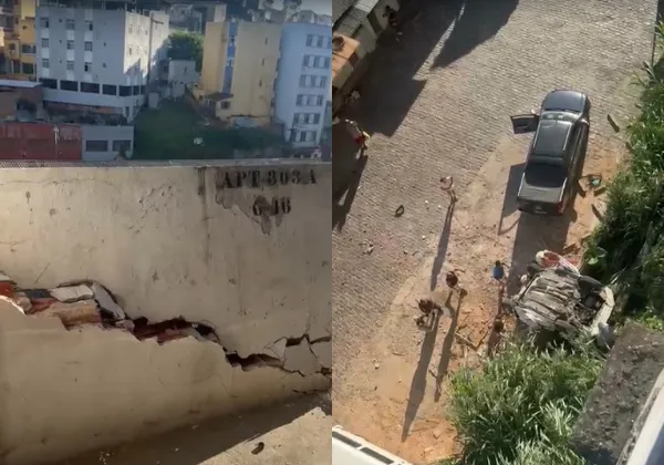 Carro despencou 17 metros em Salvador