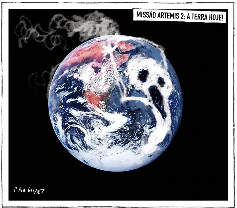 Imagem ilustrativa da imagem Charge do dia 08/04/2026