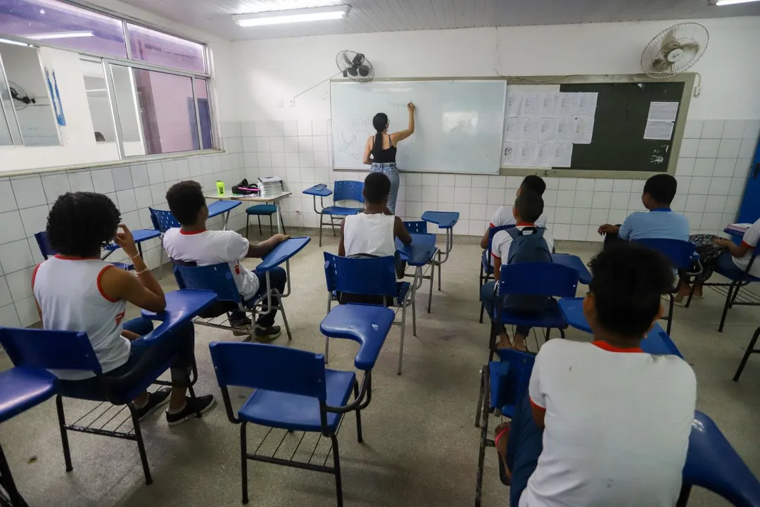 Professor em sala de aula