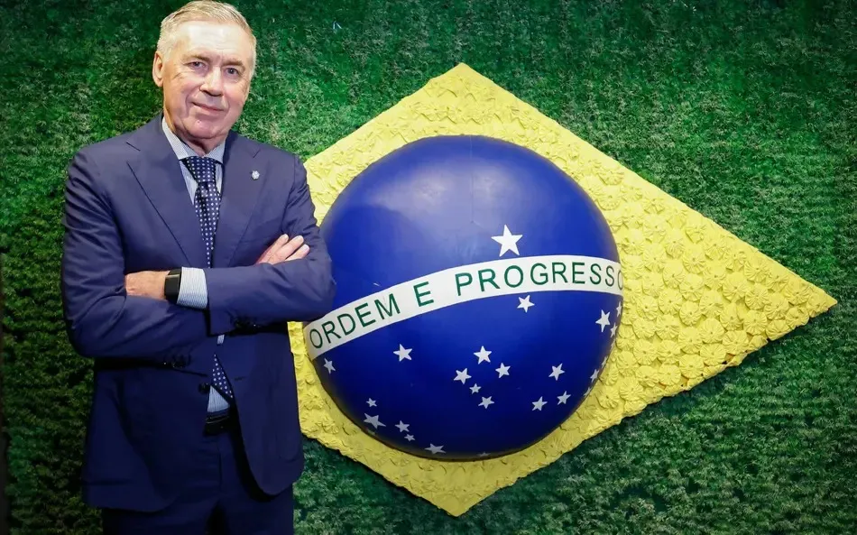 Carlo Ancelotti, técnico da Seleção Brasileira