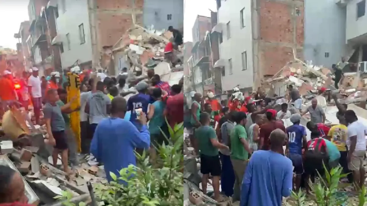 A Defesa Civil está no local junto ao Corpo de Bombeiros da Bahia e SAMU