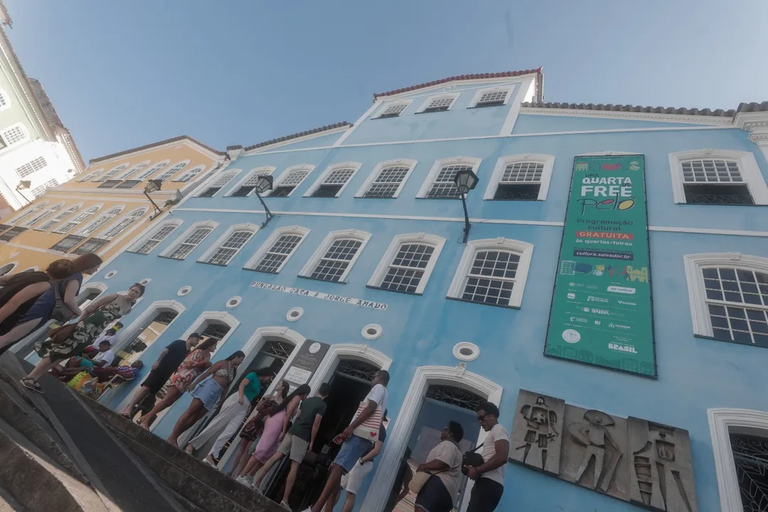 Fachada da Fundação Casa de Jorge Amado