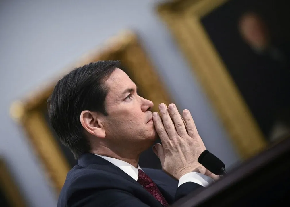 O Secretário de Estado dos EUA, Marco Rubio, na mira do Irã
