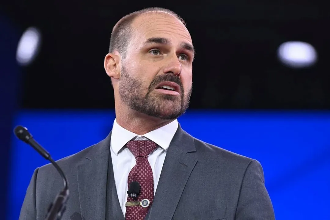 Eduardo Bolsonaro (PL-SP), filho do ex-presidente Jair Bolsonaro (PL) e ex-deputado federal