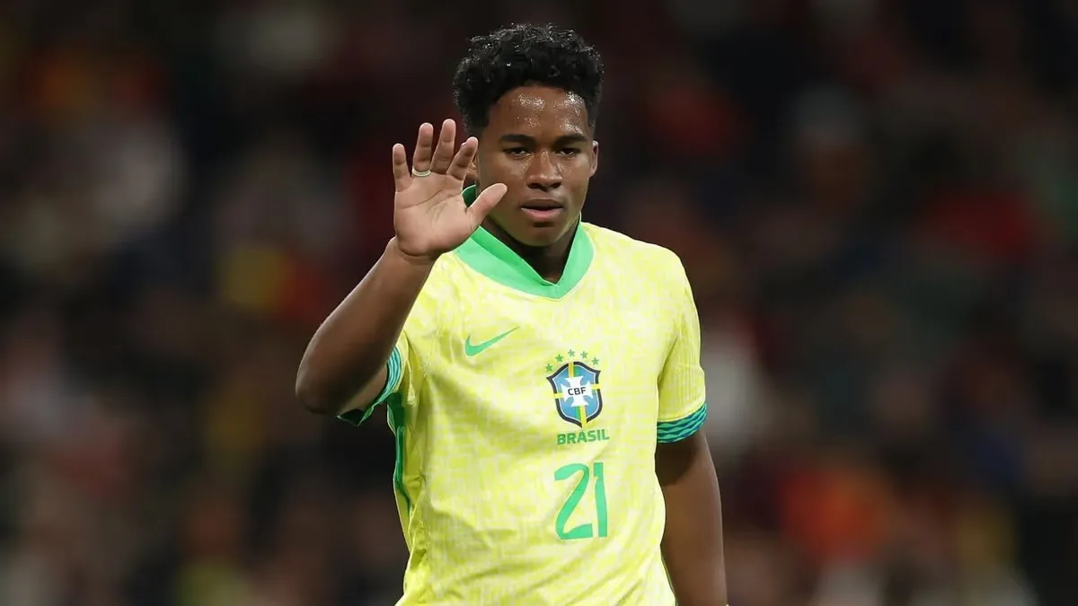 Endrick, atacante da Seleção