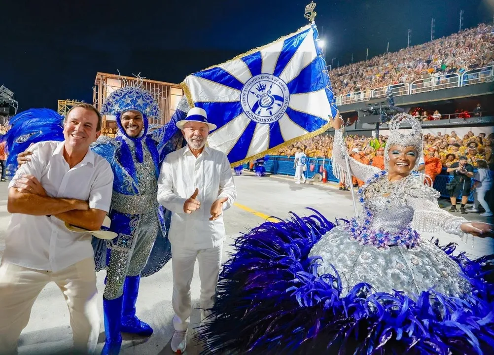 Lula foi homenageado pela Acadêmicos de Niterói no Carnaval 2026.