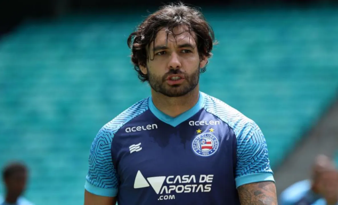 Ricardo Goulart em campo pelo Bahia