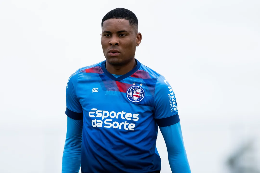 Caio Roque em treinamento pelo Bahia