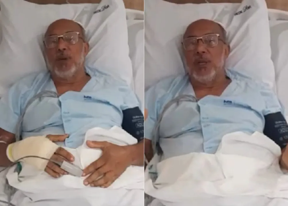 Bira Coroa sofreu acidente e está internado em hospital de Salvador.