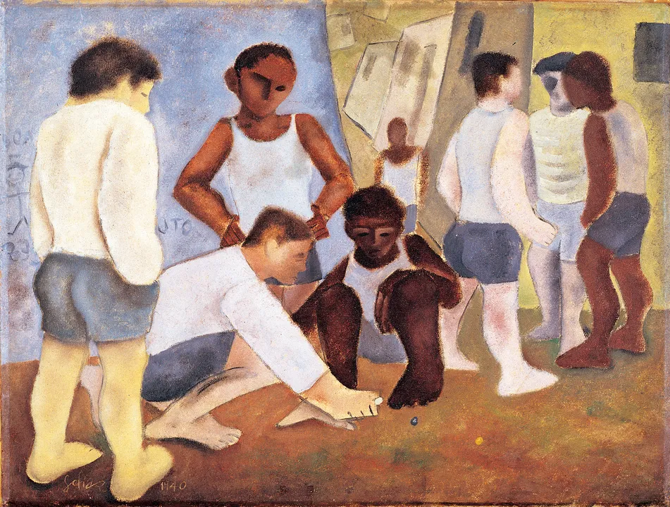 Obra de Carlos Scliar - exposta na mostra