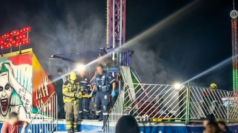 Acidente em parque de diversões