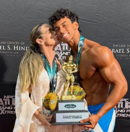 Carla e Victor na competição