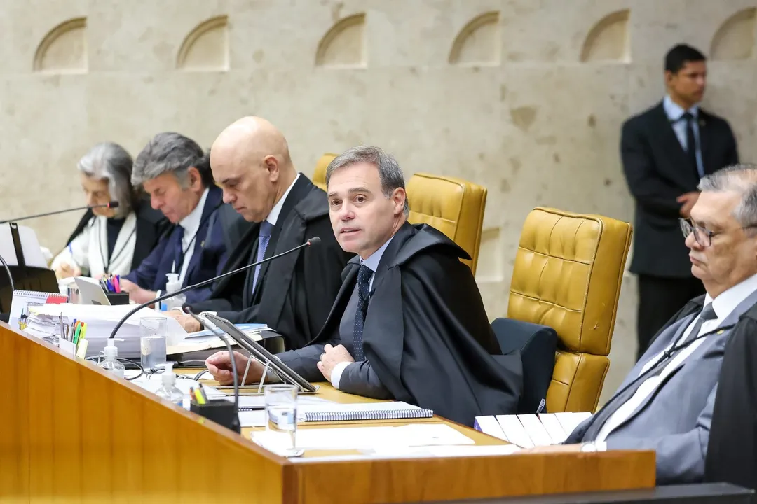 O ministro André Mendonça, do STF, no plenário