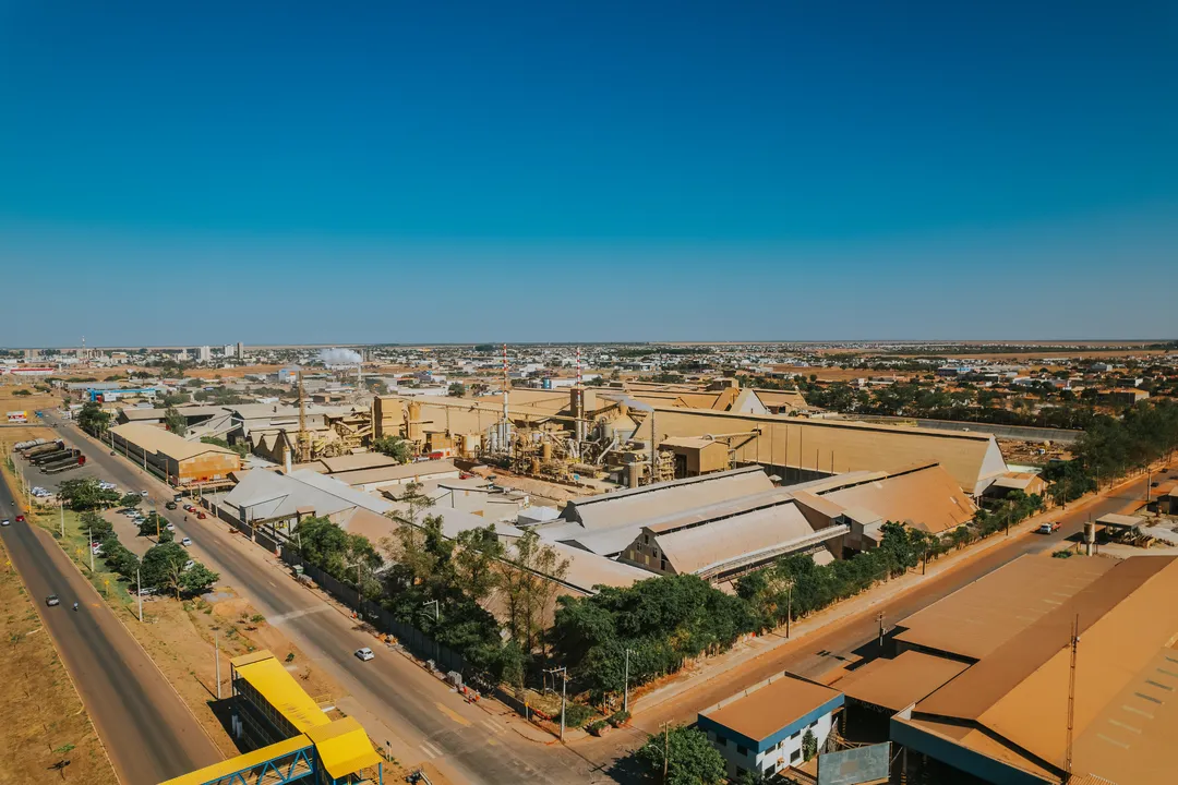 O complexo industrial da Galvani em Luís Eduardo Magalhães