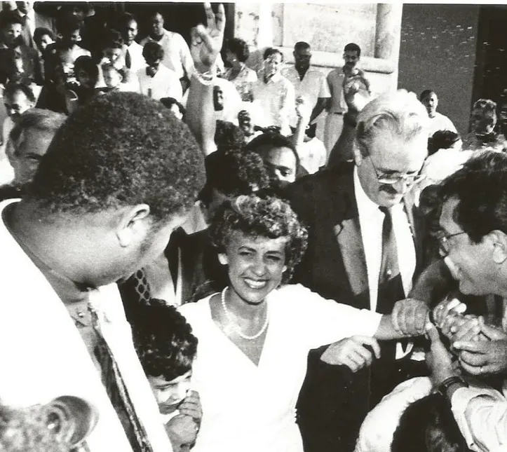 Registro de Lídice no primeiro dia como prefeita de Salvador