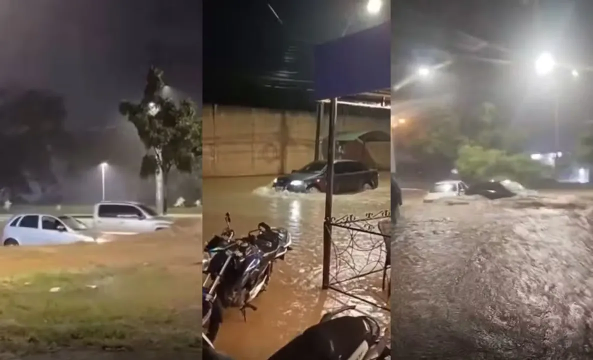 Casas em Vitória da Conquista são alagadas pela forte chuva