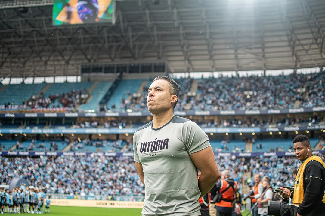 Jair Ventura na Arena do Grêmio