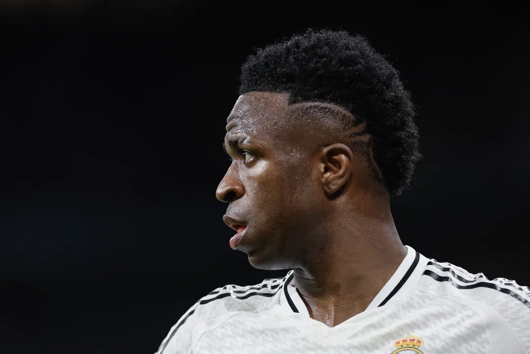 Vinicius Júnior em campo pelo Real Madrid
