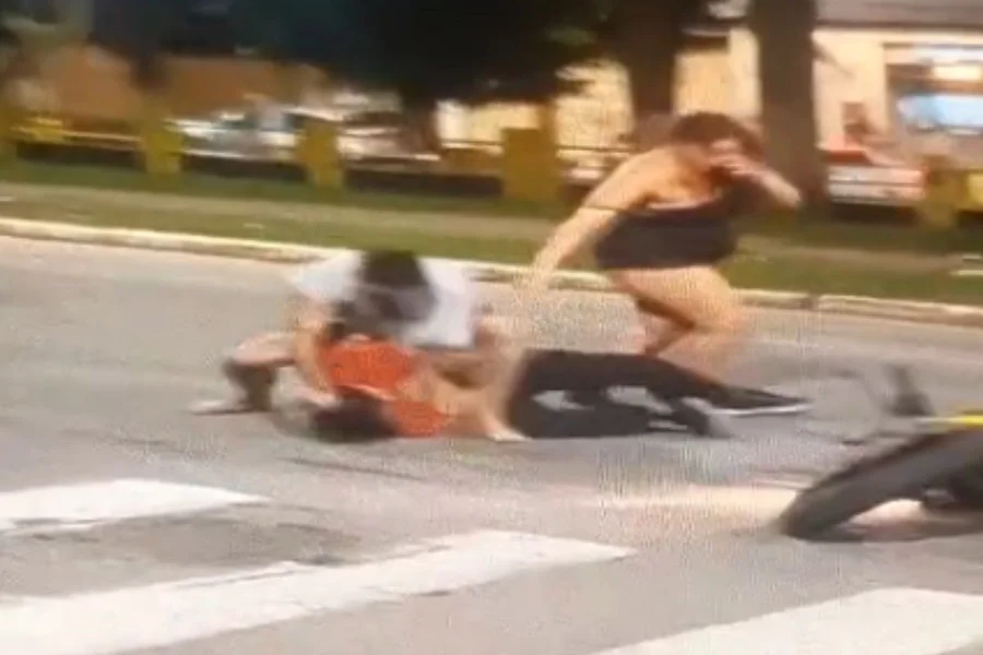 Imagens registraram o momento do ocorrido