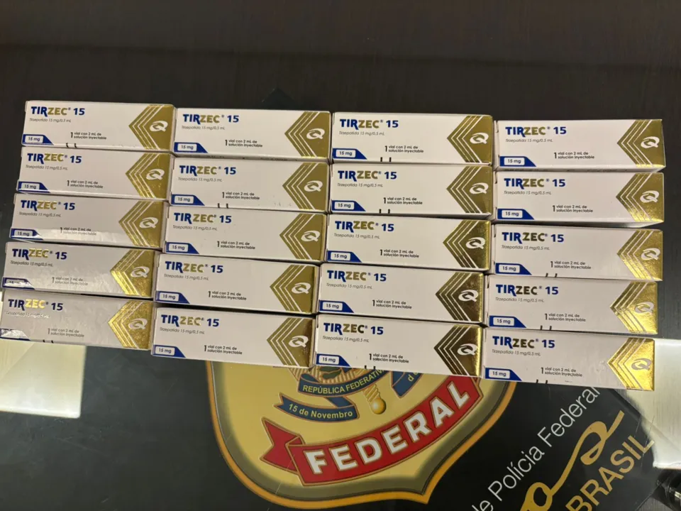 O homem estava com 20 ampolas de tirzepatida e perfumes