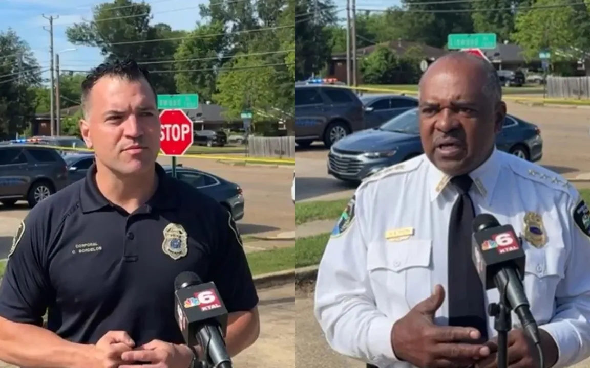 Policiais dando declarações sobre o ocorrido