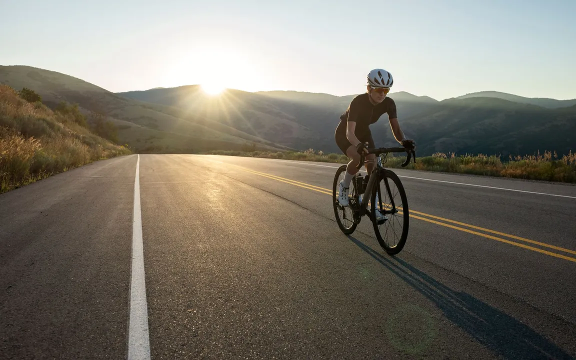 O atleta passou mal durante a prova de ciclismo