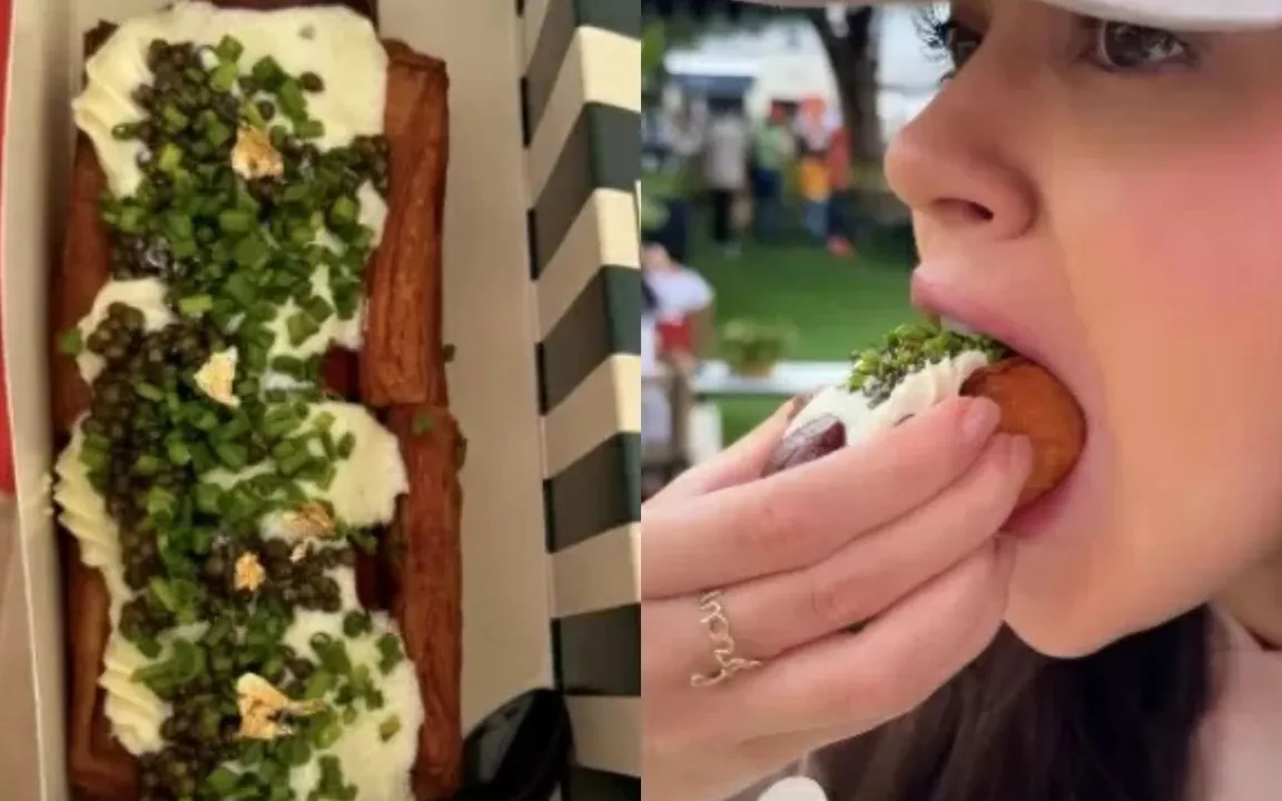 A influenciadora publicou registros comendo a iguaria