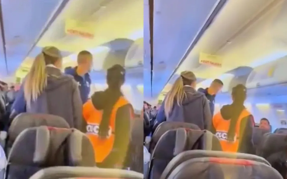 O atleta foi detido por agente do aeroporto