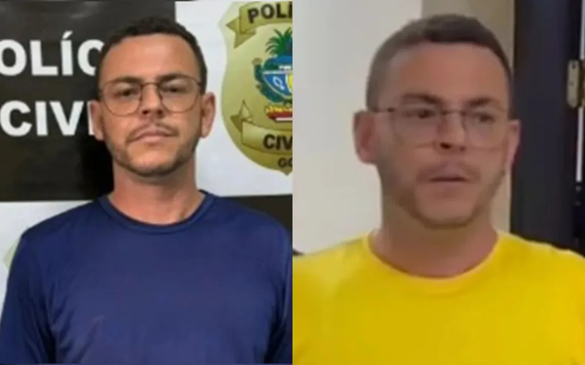 Elias Pires Monteiro preso durante a ação da polícia