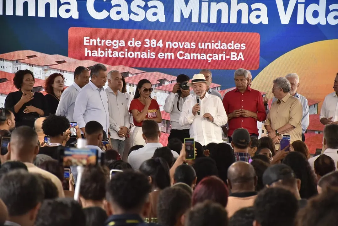 Presidente Lula (PT) durante discurso em Camaçari
