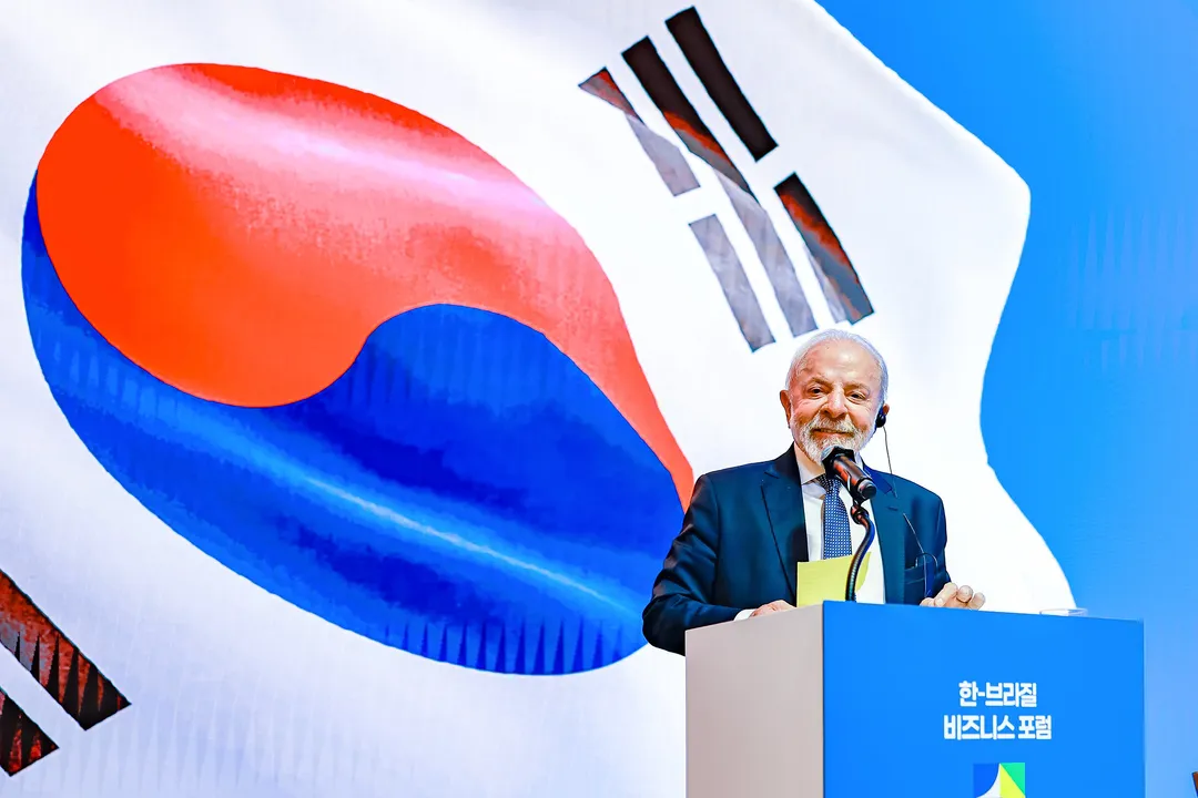 Presidente Lula durante viagem a Coreia do Sul
