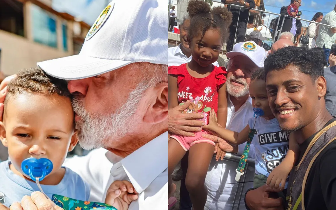 Registro da visita do presidente Lula à Salvador