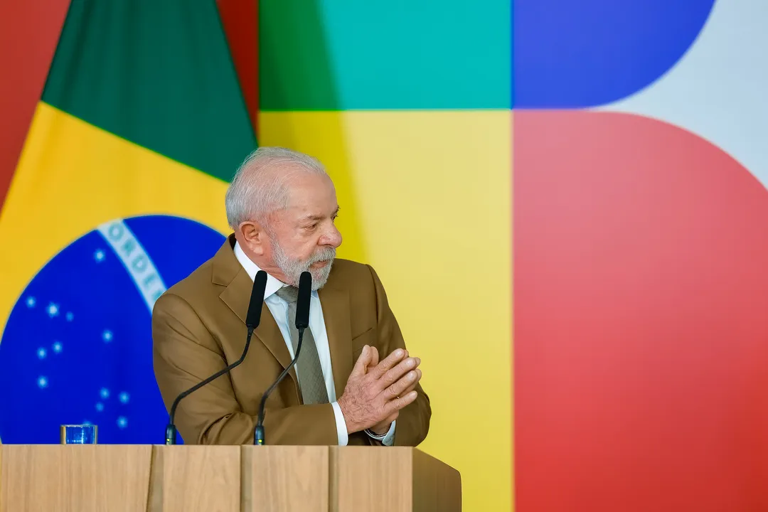 Presidente Lula (PT) durante discurso