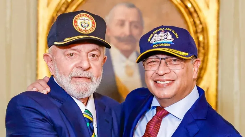 Lula e Gustavo Petro, presidente da Colômbia