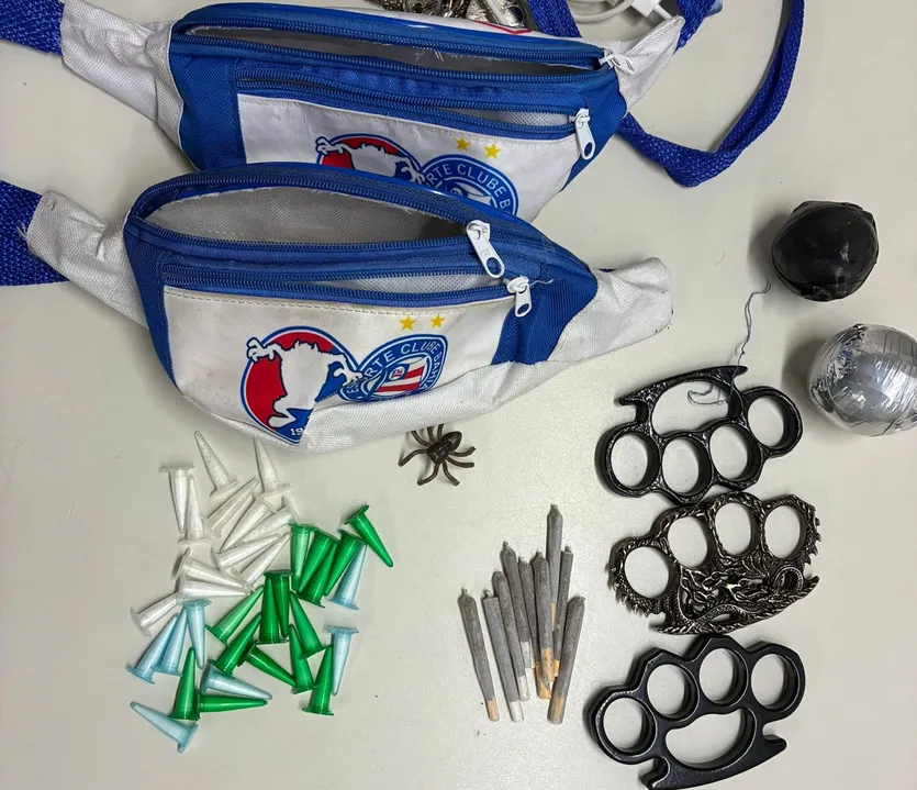 Materiais apreendidos