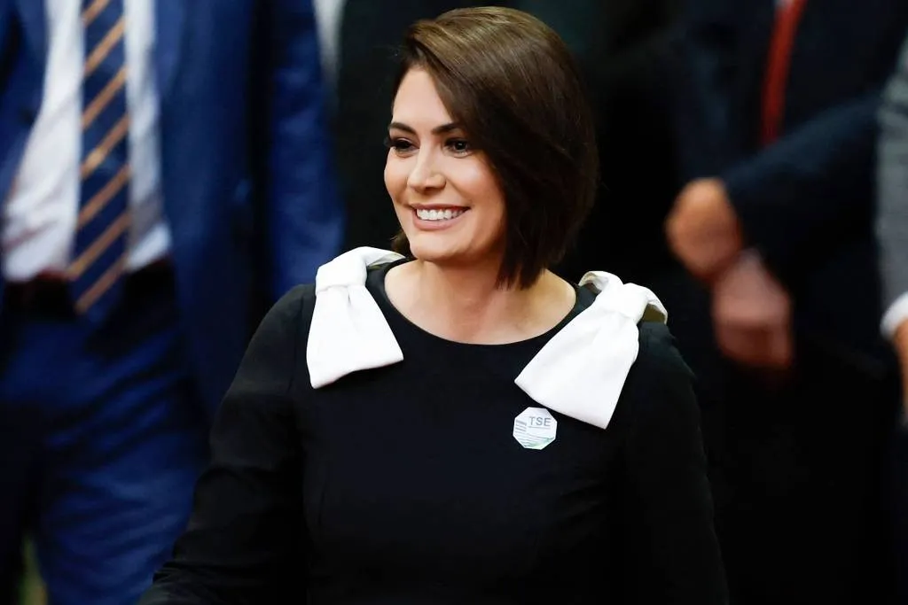 A ex-primeira-dama do Brasil. Michelle Bolsonaro