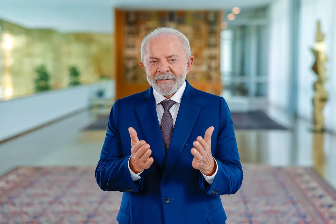 Presidente Lula durante pronunciamento