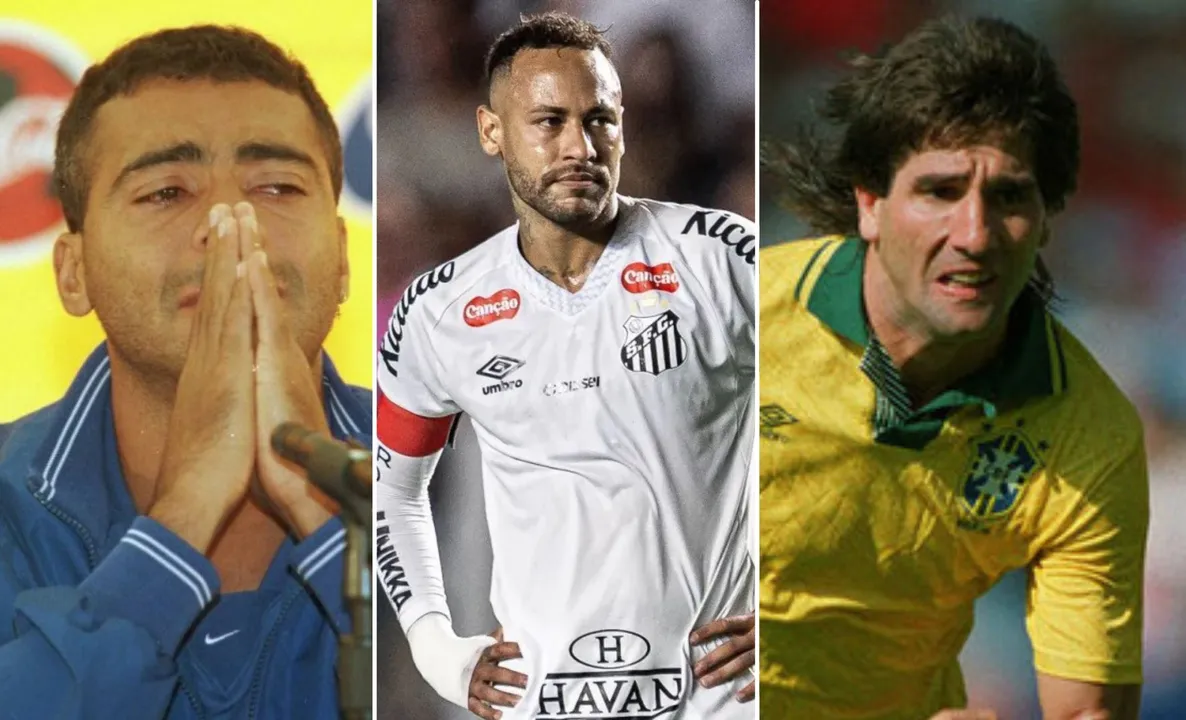 Da esquerda para direita: Romário, Neymar e Renato Gaúcho
