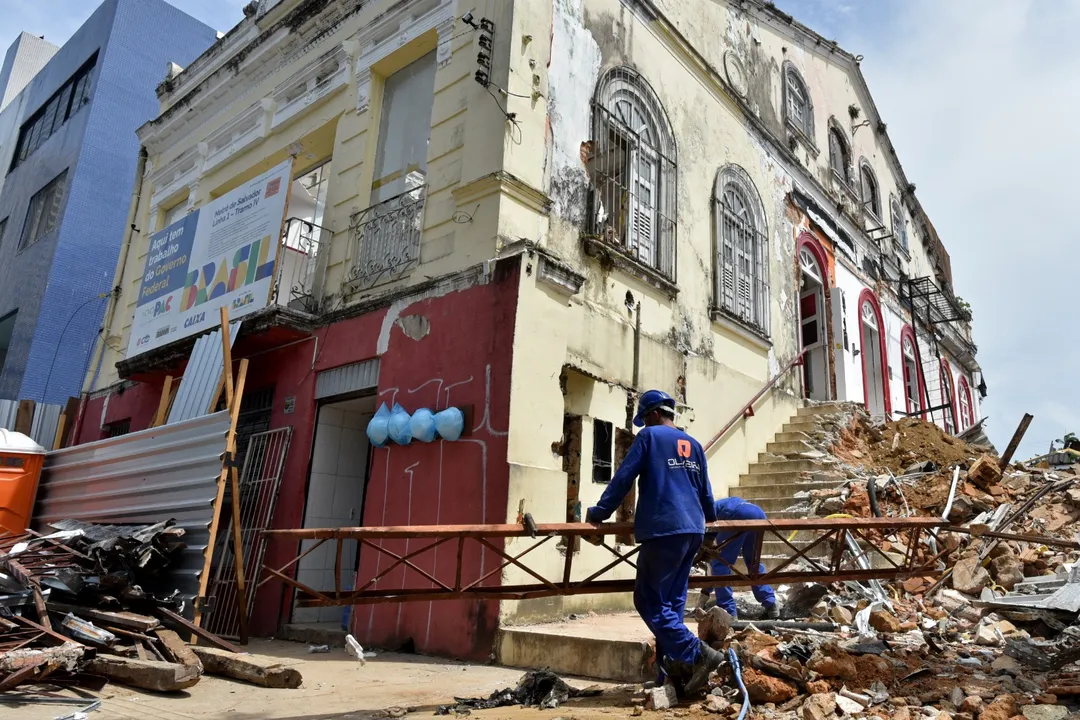 As obras iniciaram após o Carnaval