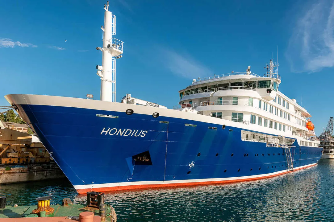Navio de cruzeiro MV Hondius, onde aconteceu o possível surto do hantavírus