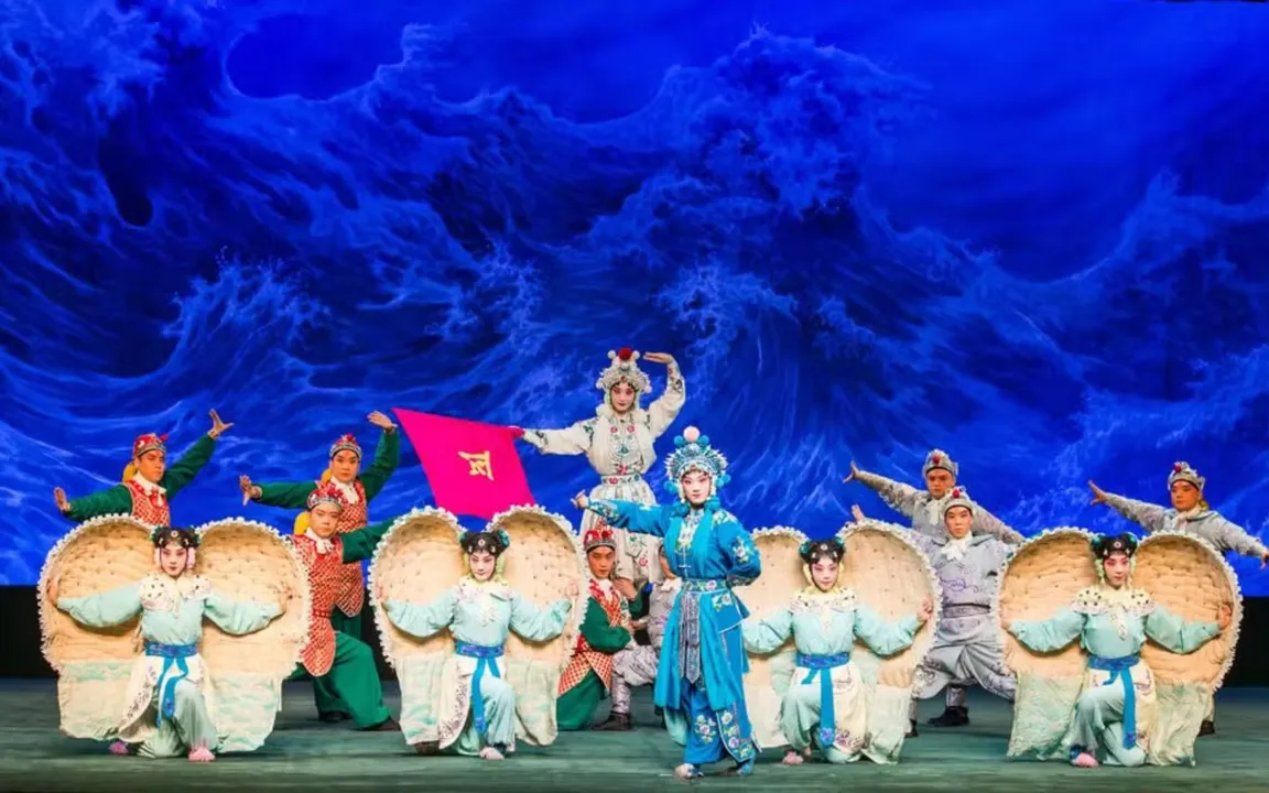 Registro da apresentação da Ópera de Pequim