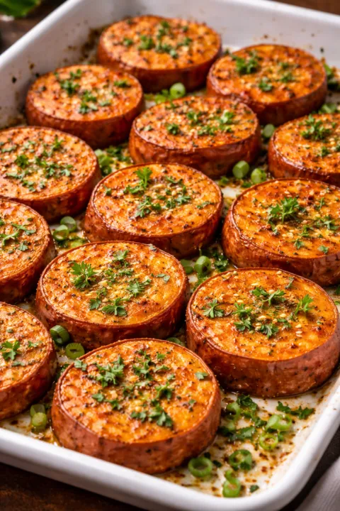 Receita de batata doce assada