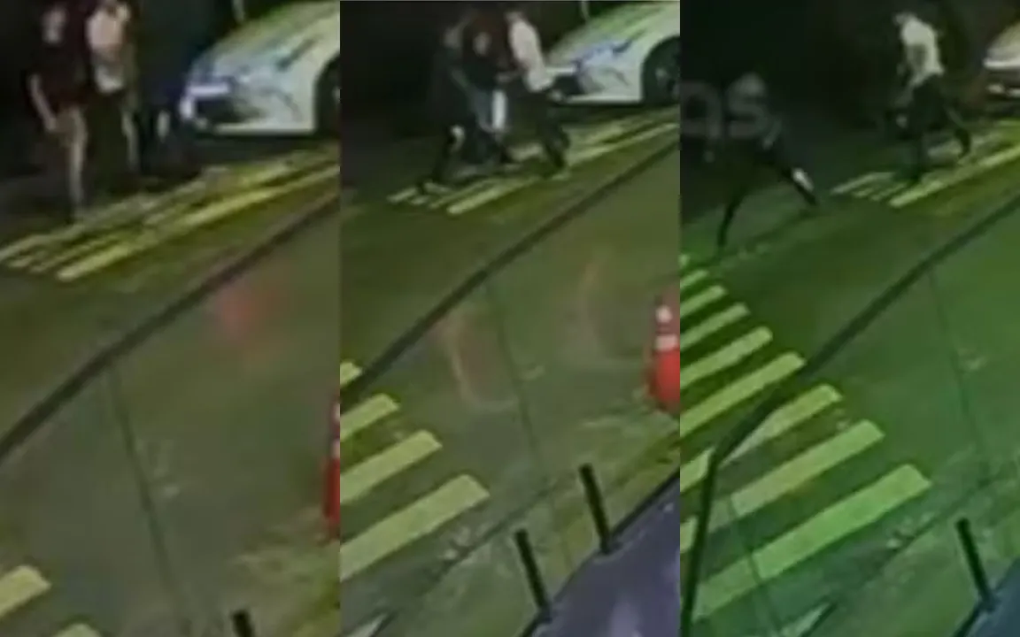 O crime aconteceu em frente a um bar