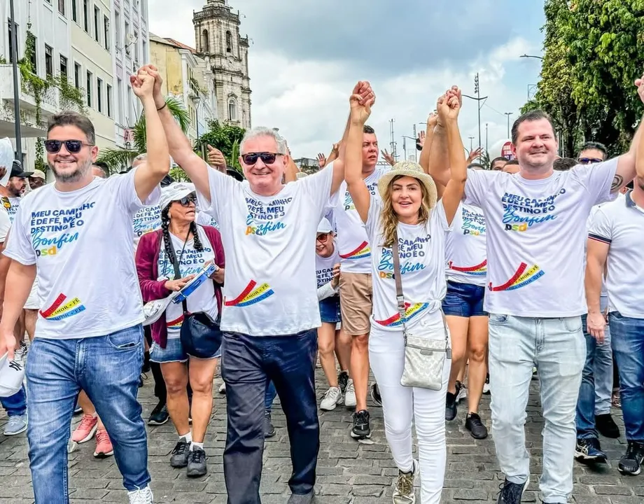 Família Coronel durante Cortejo da Lavagem do Bonfim
