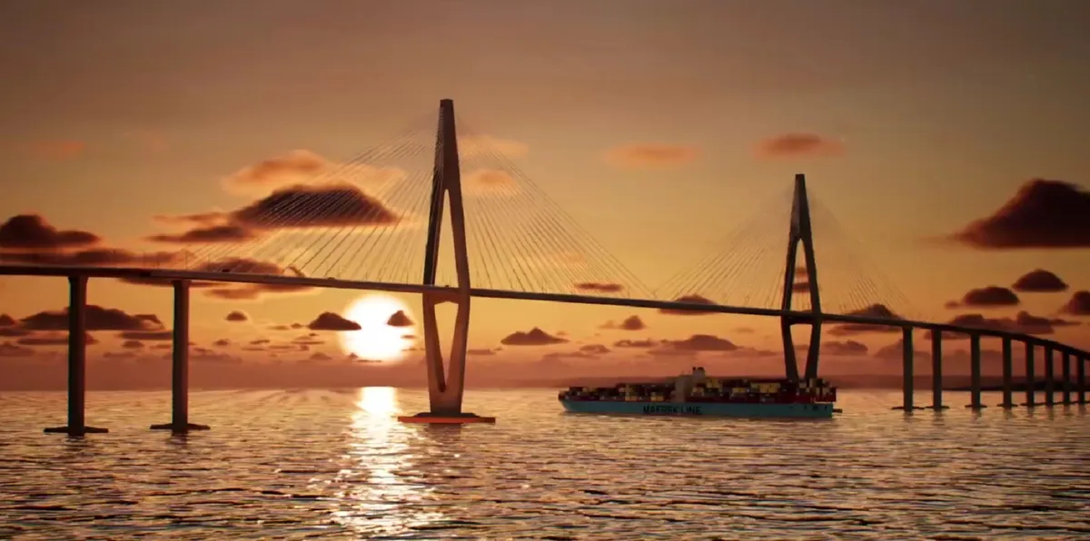 Projeção da Ponte Salvador-Itaparica