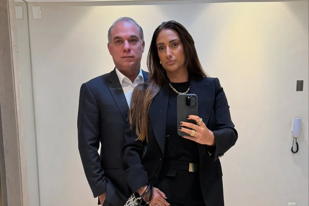 Empresário baiano Augusto Lima e a esposa, Flávia Peres