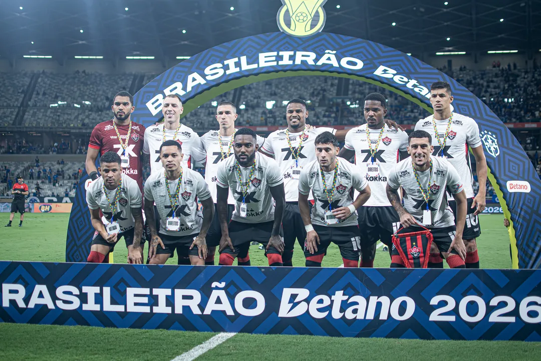 Elenco do Vitória contra o Cruzeiro