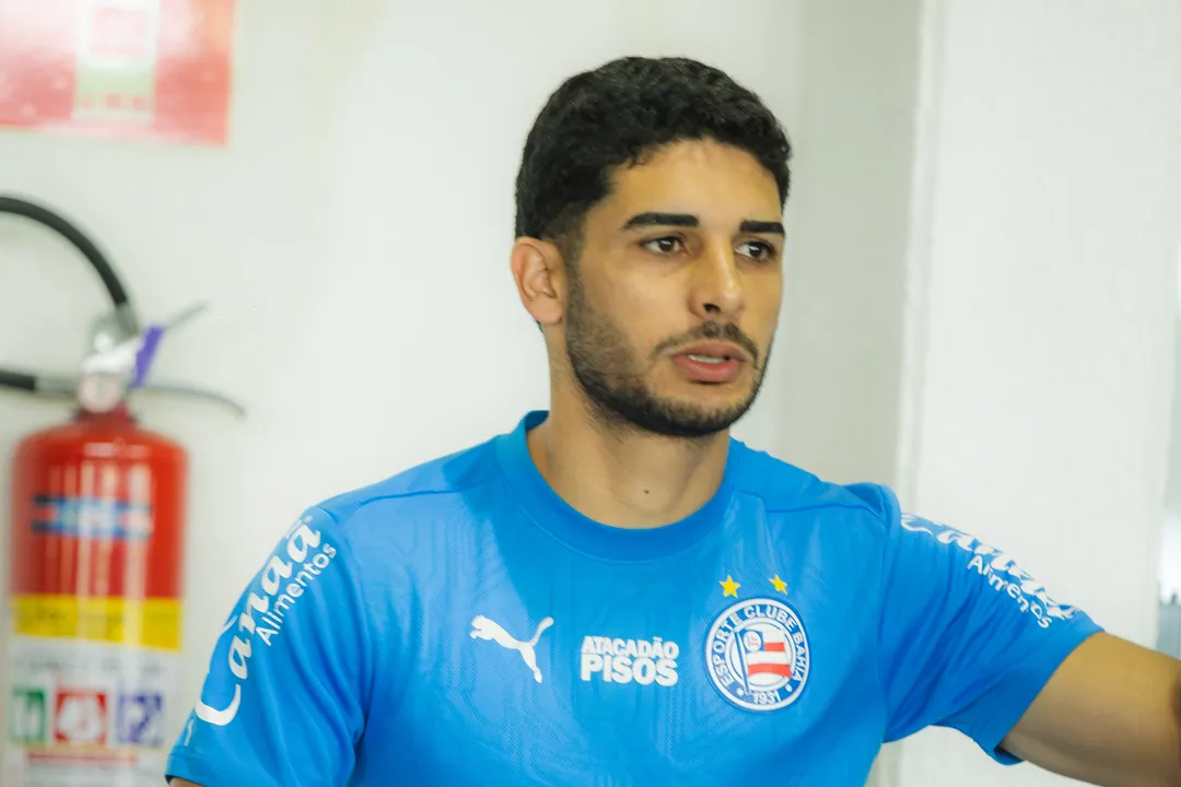 Michel Araújo em treinamento pelo Bahia