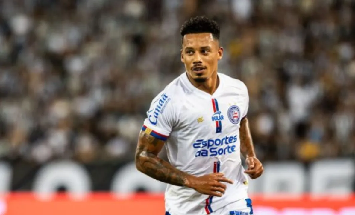 Rafael Ratão em campo pelo Bahia em 2024